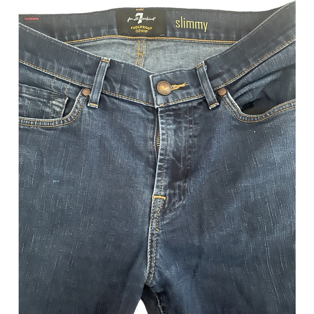 Men’s Seven 7 For All Mankind Dark denim skinny jeans fool proof denim size 30